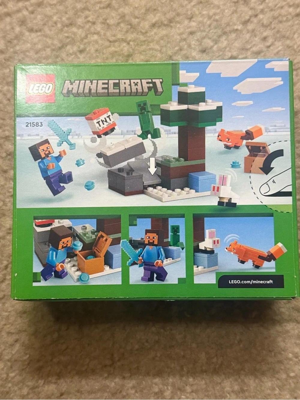 LEGO Minecraft Steve's Taiga Adventure Building Toy (21583)